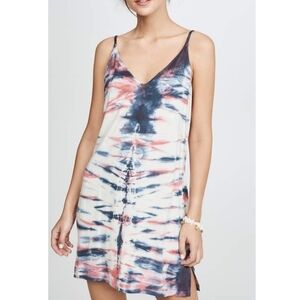 YFB Young Fabulous & Broke Mini Slip Dress in Denim/Replica Wash